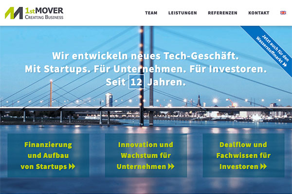 1stMOVER Landingpage 2015